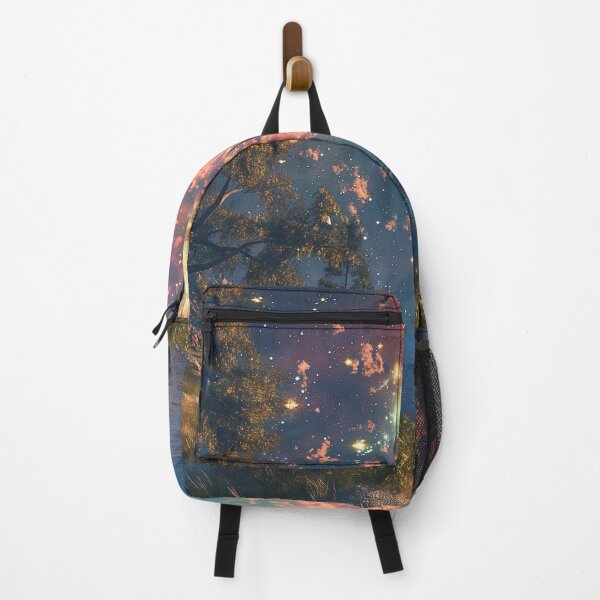 Item preview, Starry Sky Forest Ambiance Art Print designed and sold by EmilyFNM3D.