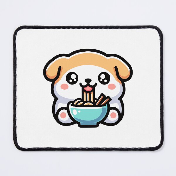 Item preview, Dog Eating Ramen designed and sold by PeelZinc.