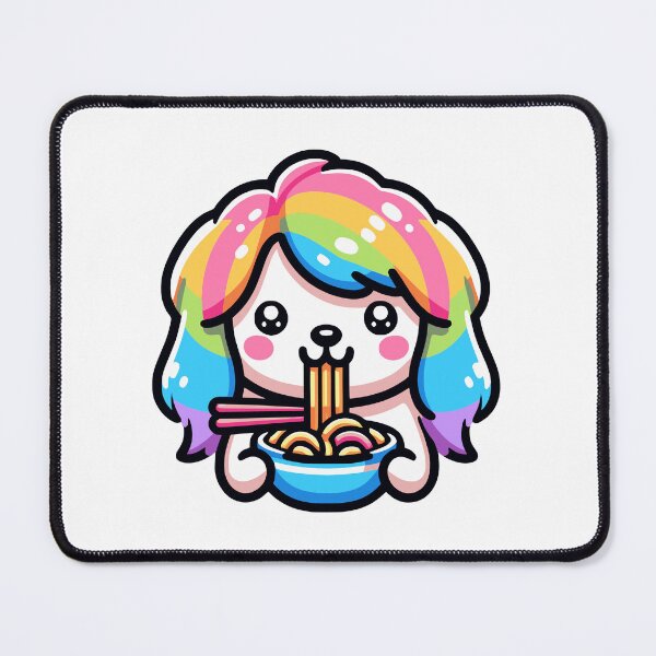 Item preview, Dog Eating Ramen designed and sold by PeelZinc.