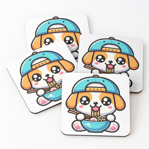 Item preview, Dog Eating Ramen designed and sold by PeelZinc.