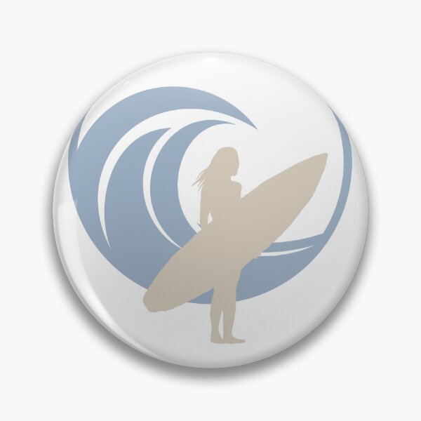 Item preview, Female surfer entering the waves. Simple surf silhouette graphic. designed and sold by TorraCreative.