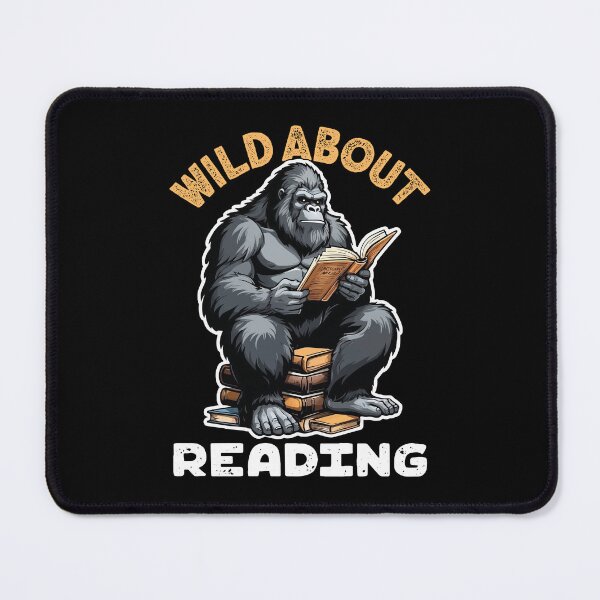 Item preview, Wild About Reading Bigfoot Reads Book Library Day Sasquatch designed and sold by GravitiTees.