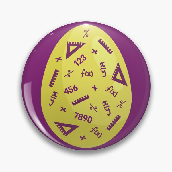 Item preview, Easter egg with math symbols pattern designed and sold by mariya-ivanova.
