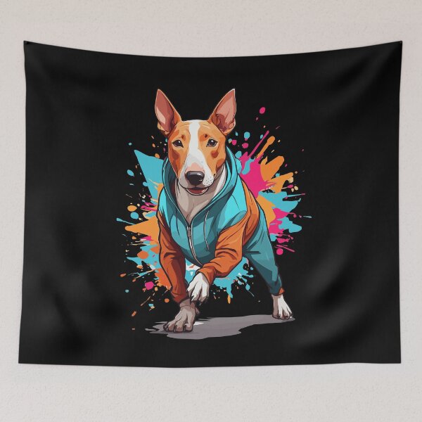 Item preview, Bull Terrier Streetwear Jogging Aesthetic Style designed and sold by LuminOrb.