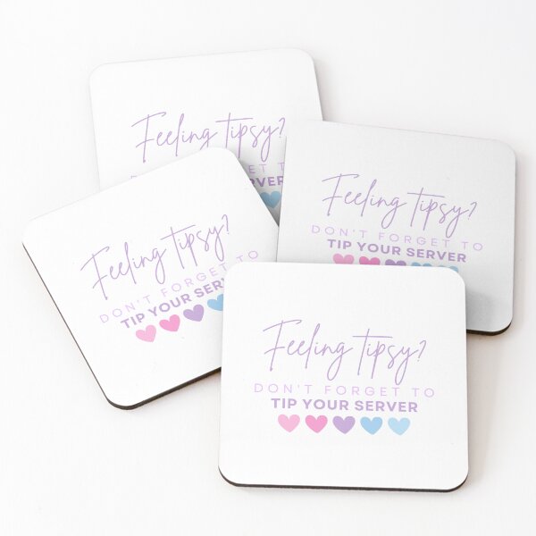 Item preview, Feeling Tipsy? Tip your server (purple) designed and sold by Rhane Stapleton.