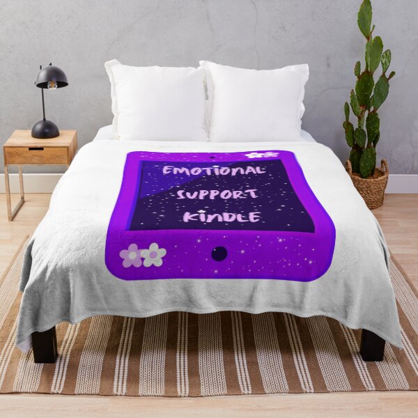 Item preview, Emotional Support Kindle Pink And Purple designed and sold by MadeByJadex.