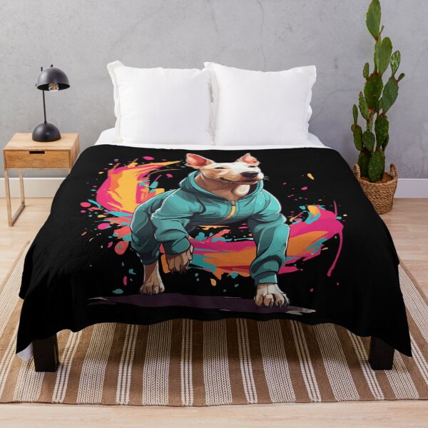 Item preview, Bull Terrier Streetwear Jogging Aesthetic Style designed and sold by LuminOrb.