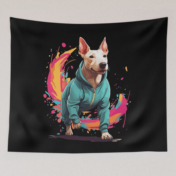 Item preview, Bull Terrier Streetwear Jogging Aesthetic Style designed and sold by LuminOrb.