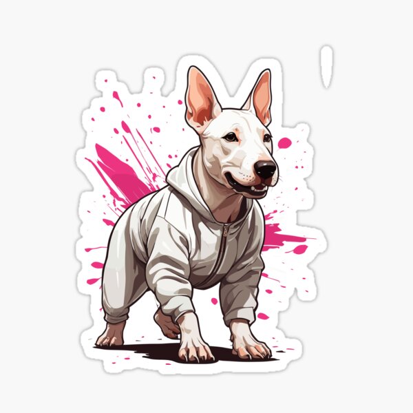 Item preview, Bull Terrier Streetwear Jogging Aesthetic Fitness designed and sold by LuminOrb.