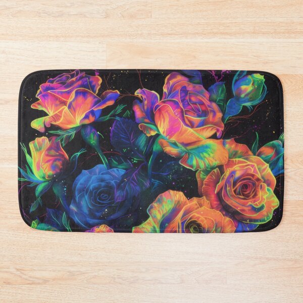 Item preview, Rainbow coloured high contrast roses design designed and sold by PrettyPinkSkies.