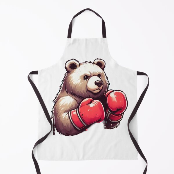 Item preview, Red Gloves Cute Boxing Bear designed and sold by Martial-Art-23.