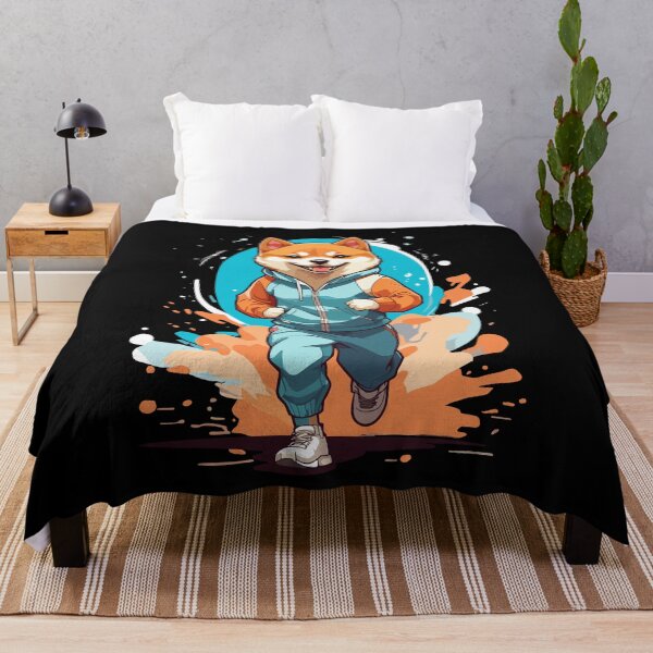 Item preview, Shiba Dog Streetwear Jogging Aesthetic Style designed and sold by LuminOrb.