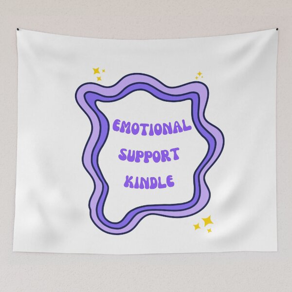 Item preview, Emotional Support Kindle Purple designed and sold by MadeByJadex.