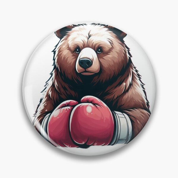 Item preview, Red Gloves Boxing Bear designed and sold by Martial-Art-23.