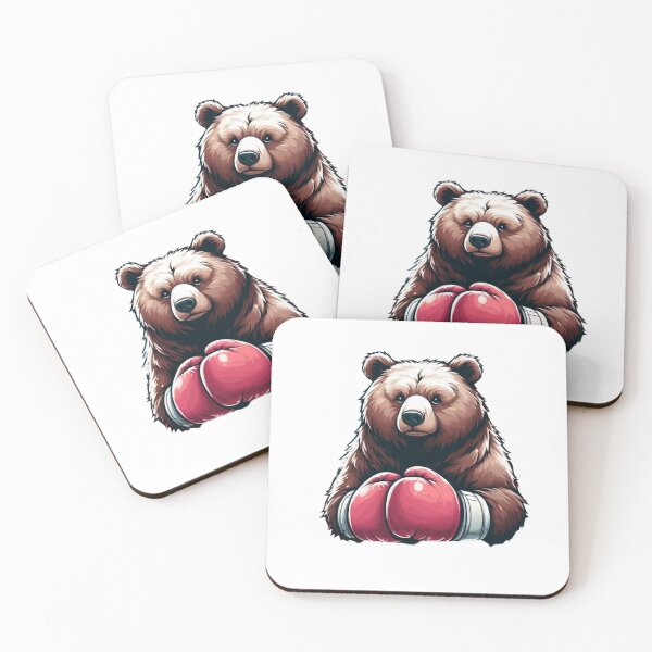Item preview, Red Gloves Boxing Bear designed and sold by Martial-Art-23.