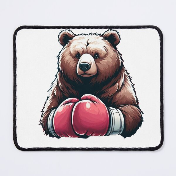 Item preview, Red Gloves Boxing Bear designed and sold by Martial-Art-23.