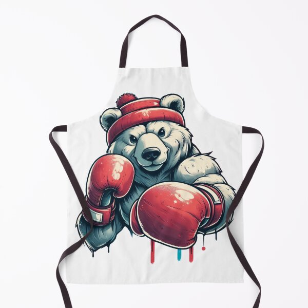 Item preview, Red Gloves and Hat Cool Cartoon Boxing Bear designed and sold by Martial-Art-23.