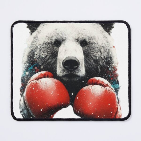 Item preview, Red Gloves Boxing Bear designed and sold by Martial-Art-23.