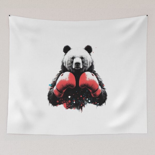 Item preview, Red Gloves Boxing Panda Bear designed and sold by Martial-Art-23.