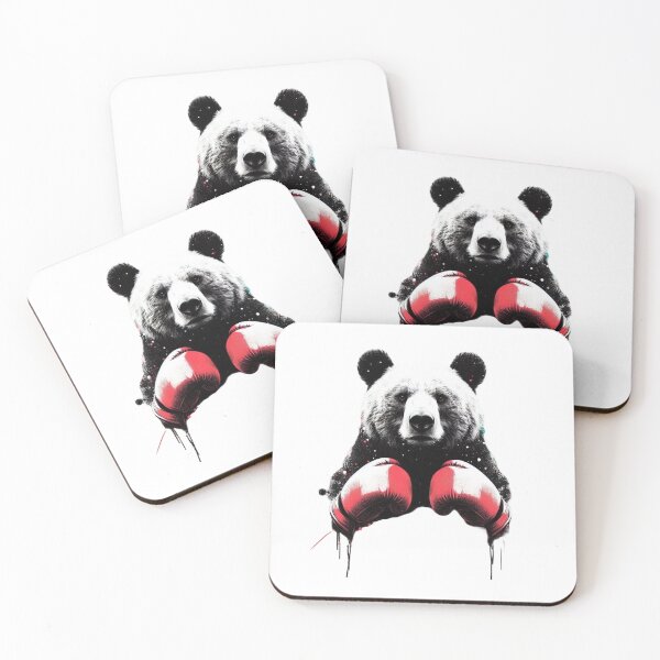 Item preview, Red Gloves Boxing Panda Bear designed and sold by Martial-Art-23.
