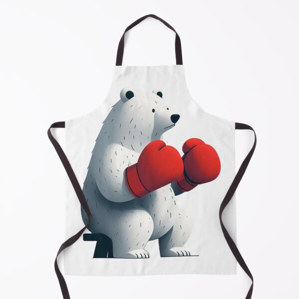 Item preview, Red Gloves Boxing White Bear on a Chair designed and sold by Martial-Art-23.