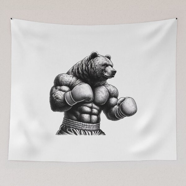 Item preview, Boxing Bear Classic Style Combat  designed and sold by Martial-Art-23.