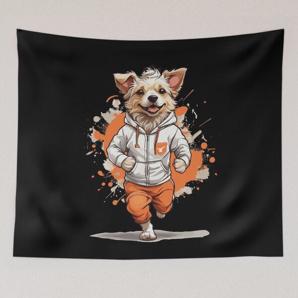 Item preview, Dog Streetwear Jogging Aesthetic Fitness Style designed and sold by LuminOrb.