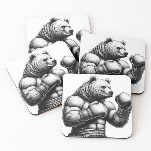 Item preview, Boxing Bear Classic Style Fight Position  designed and sold by Martial-Art-23.