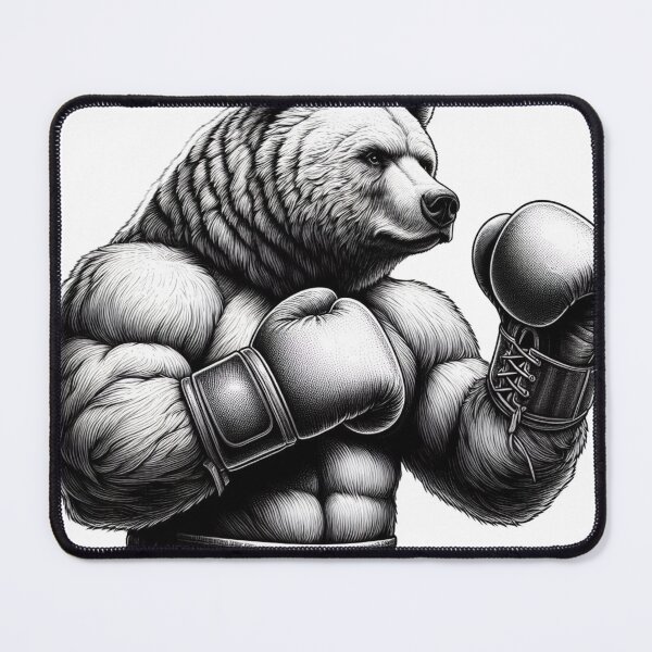 Item preview, Boxing Bear Classic Style Fight Position  designed and sold by Martial-Art-23.