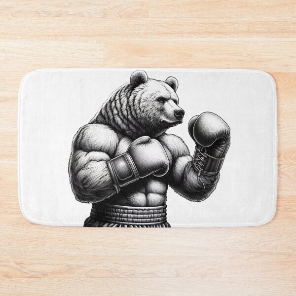 Item preview, Boxing Bear Classic Style Fight Position  designed and sold by Martial-Art-23.