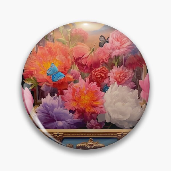 Item preview, Enchanted Peonies Treasure Chest - Surreal Art designed and sold by Dreamsinpastel.