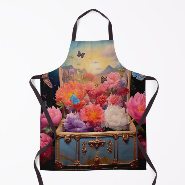 Item preview, Enchanted Peonies Treasure Chest - Surreal Art designed and sold by Dreamsinpastel.
