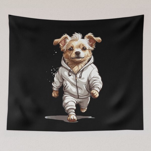Item preview, Dog Streetwear Aesthetic Fitness Running Design designed and sold by LuminOrb.