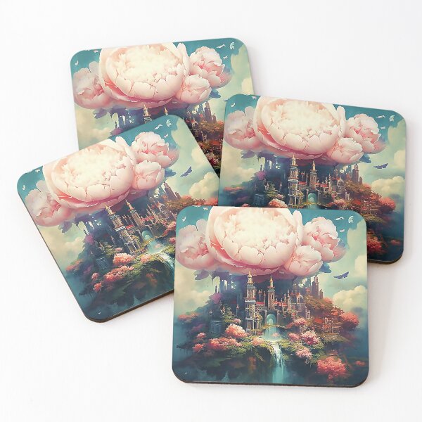 Item preview, Peonies Kingdom Aloft - Floating Floral Fantasy designed and sold by Dreamsinpastel.