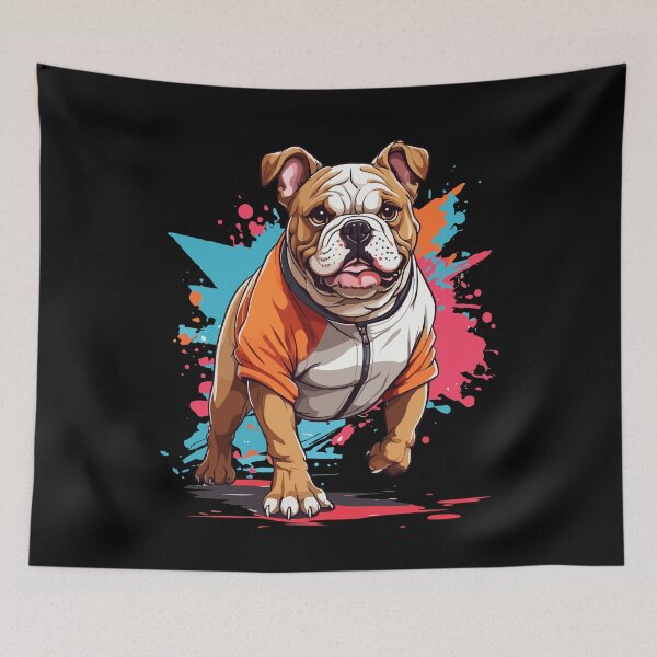 Item preview, Bulldog Streetwear Jogging Aesthetic Fitness designed and sold by LuminOrb.