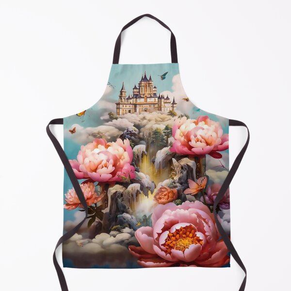 Item preview, Waterfall Kingdom in the Sky - Peonies Paradise designed and sold by Dreamsinpastel.
