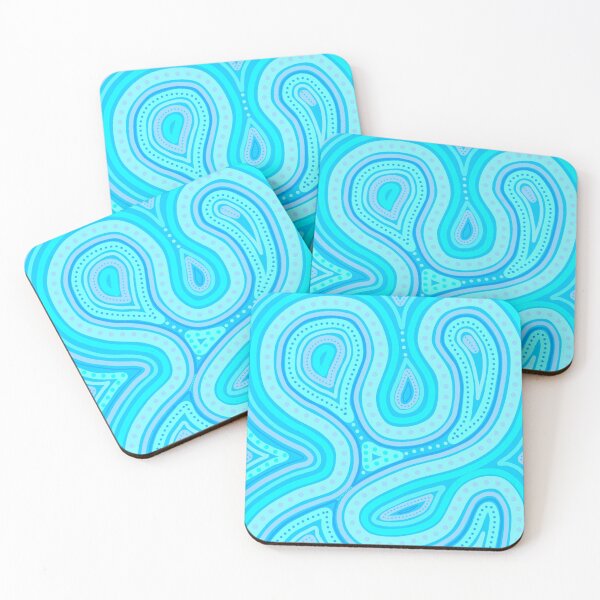 Item preview, Blue purple twists with dots designed and sold by CreaTwinkles.