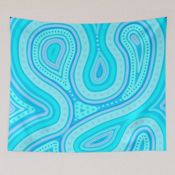 Item preview, Blue purple twists with dots designed and sold by CreaTwinkles.