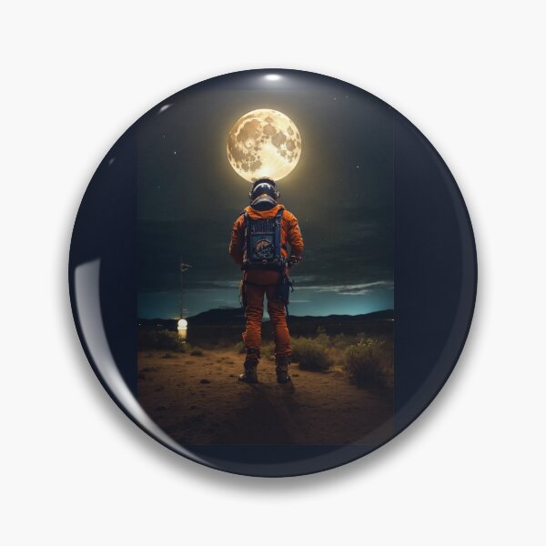 Item preview, The astronaut looking to a moon  designed and sold by Ezzeldein212.