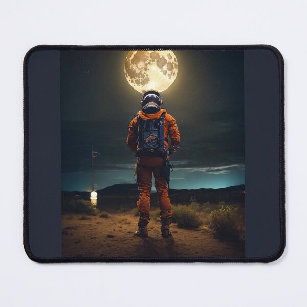 Item preview, The astronaut looking to a moon designed and sold by Ezzeldein212.