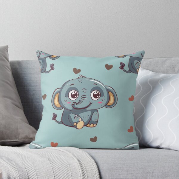 Item preview, Lovable Baby Elephant Surrounded by Hearts designed and sold by PICbyFemke.