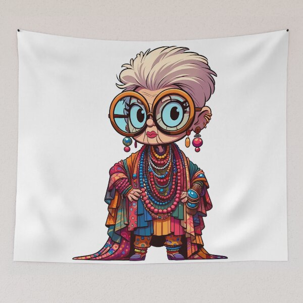 Item preview, Iris Apfel designed and sold by MushroomHut.