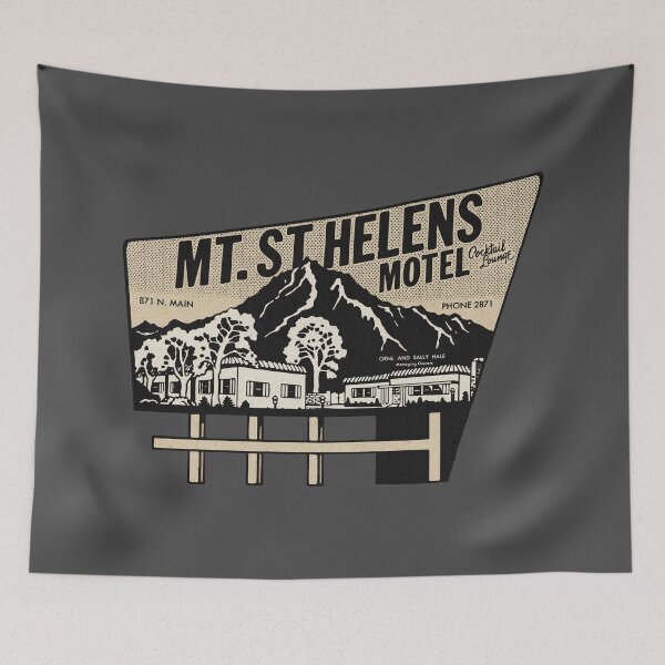 Item preview, Vintage Mt. St.Helens Motel designed and sold by Kujo Dangerous Vintage.
