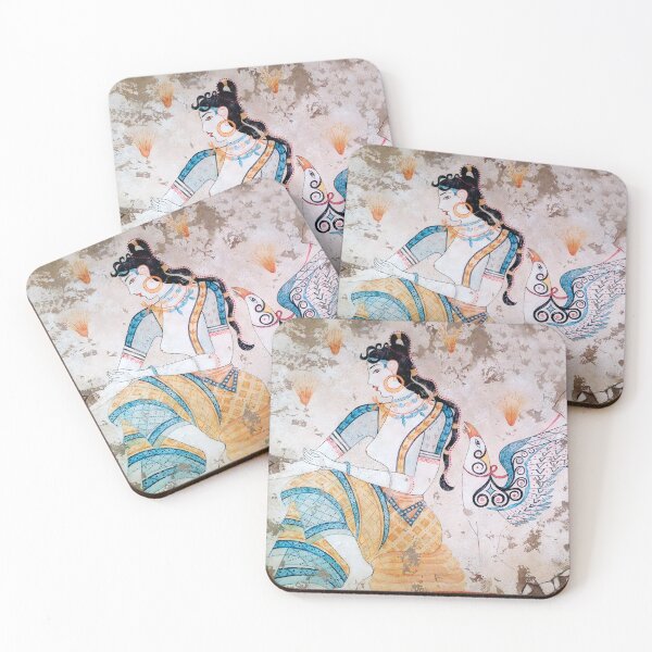 Item preview, Saffron Goddess. Minoan fresco designed and sold by likiska.