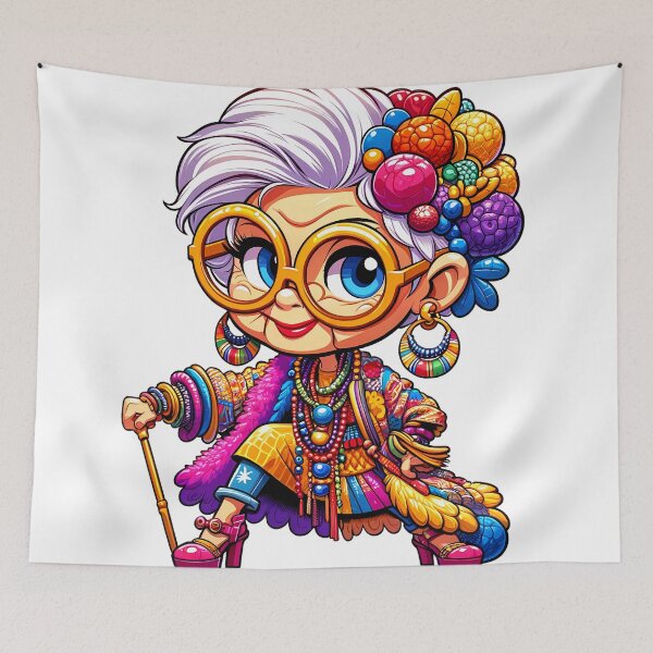 Item preview, Iris Apfel designed and sold by MushroomHut.