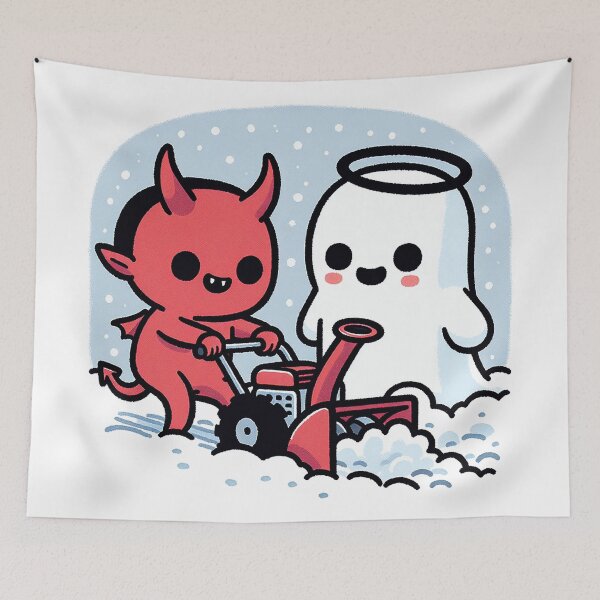 Item preview, Snow Blower Fantasy with Demon and Ghost designed and sold by zzz888.