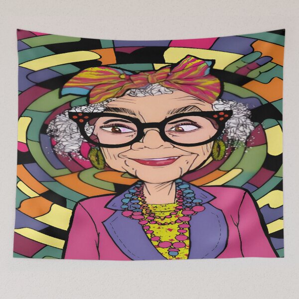 Item preview, Iris Apfel Fan Art designed and sold by Wishing-Wings.