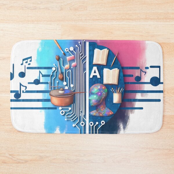 Item preview, AI Dreams in Music, Art, and Literature - Abstract Fusion Artwork designed and sold by aiart-cutegirl.