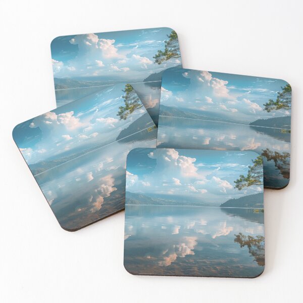 Item preview, Beautiful Lake Landscape with Trees and Sky Reflection designed and sold by Primprapar.