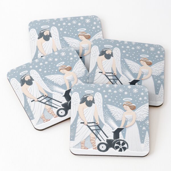 Item preview, Snow Blower Mythology with Zeus and Angel designed and sold by zzz888.
